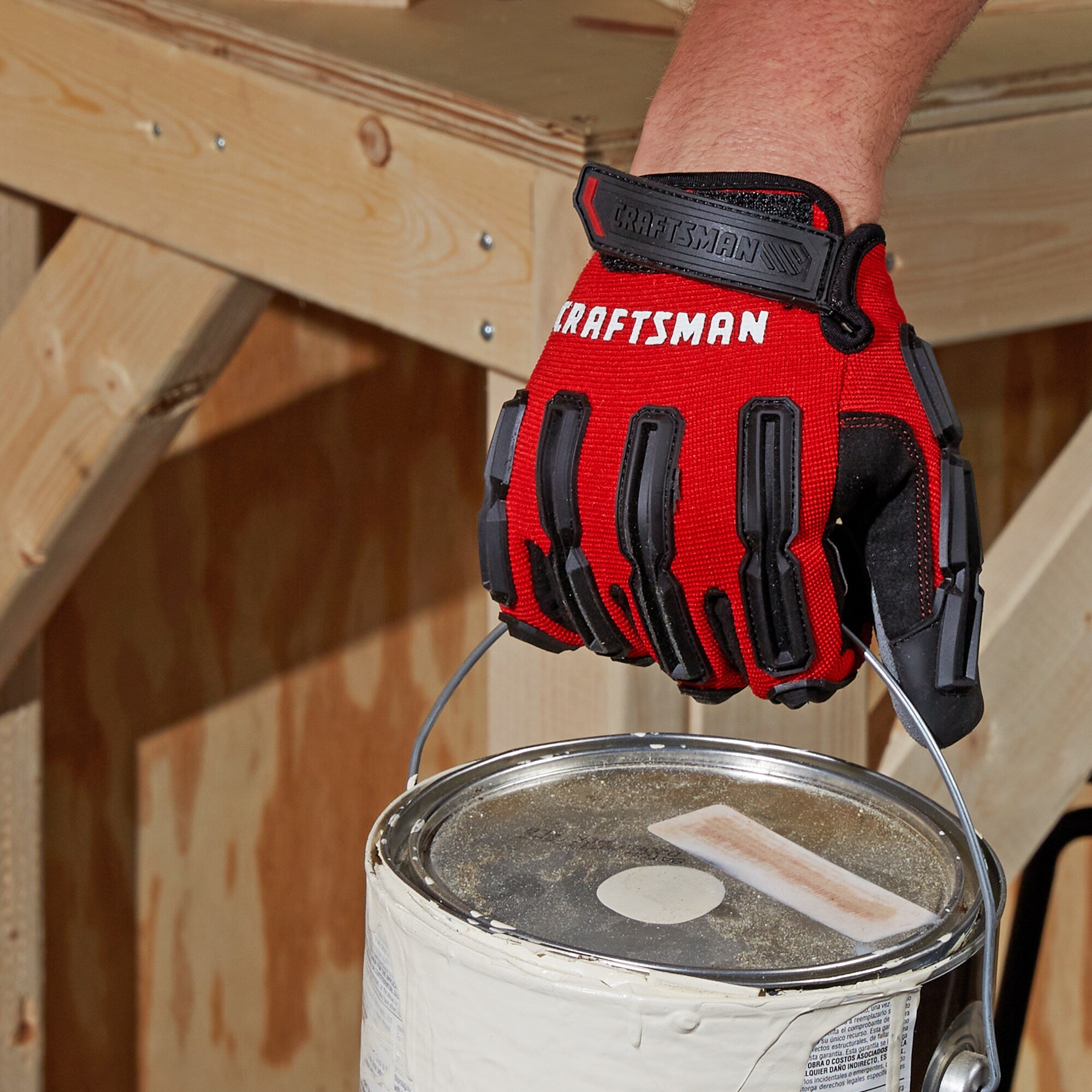 CRAFTSMAN Medium Red Polyester Mechanical Repair Gloves CRAFTSMAN