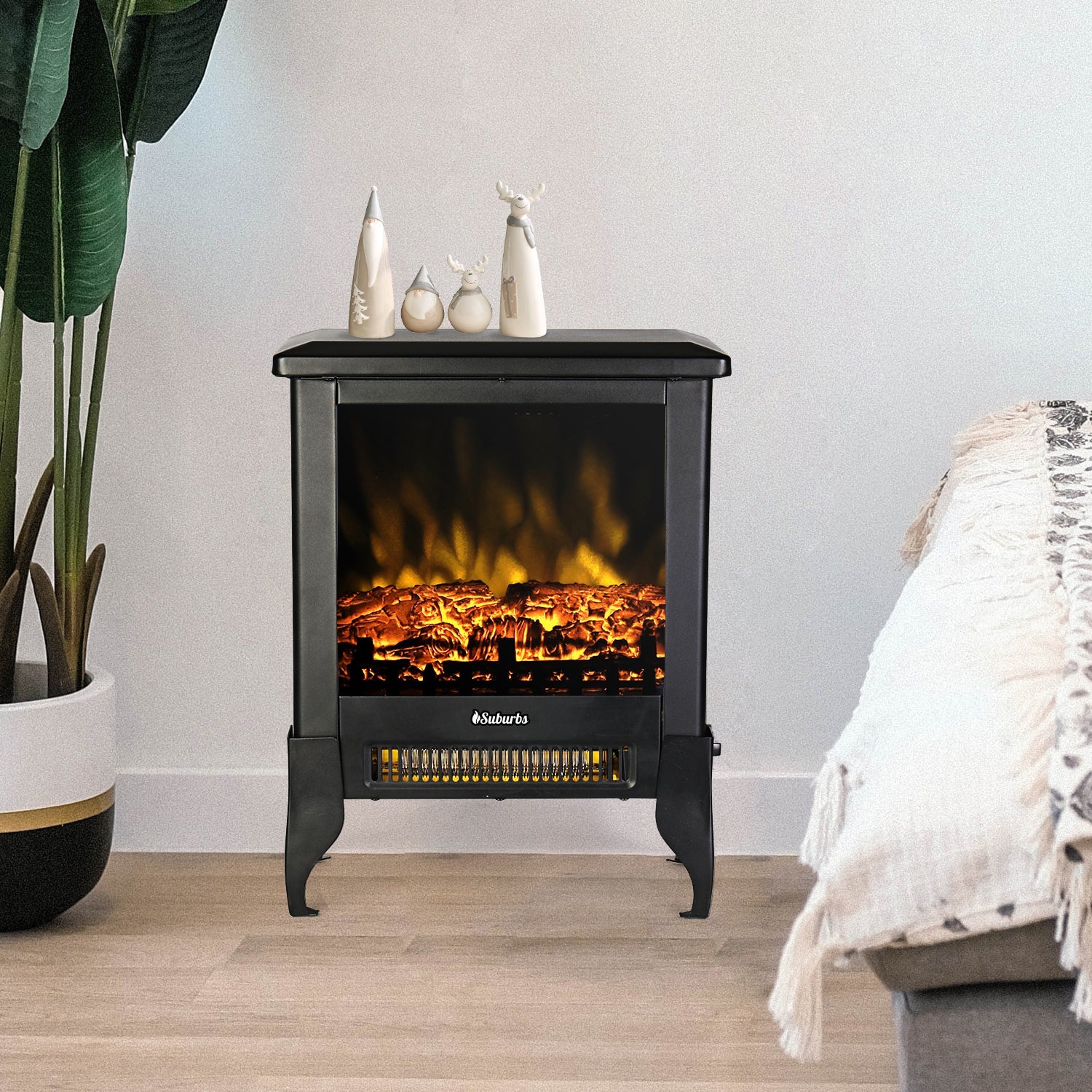 Suburbs TS17 Electric Fireplace Stove Heater TURBRO