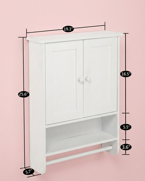 Modern Wall Mounted Bathroom & Kitchen Storage Cabinet – Space-Saving Organizer 2Dropme