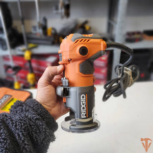 RIDGID 5.5 Amp Corded Fixed-Base Router – Smooth, Controlled Routing ridgid