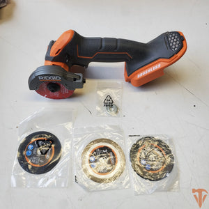 RIDGID 18V SubCompact Brushless 3 in. Multi-Material Saw – Compact Cutting Power (Tool Only, Open Box) ridgid