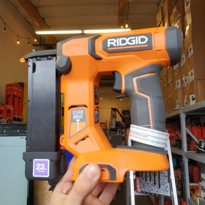 RIDGID 18V Cordless 23-Gauge 1-3/8 in. Headless Pin Nailer – Tool Only – Open Box ridgid