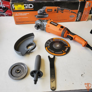RIDGID 15 Amp 7 in. Twist Handle Angle Grinder – Heavy-Duty Cutting Power (Open Box) ridgid
