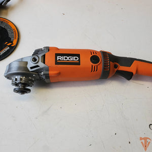 RIDGID 15 Amp 7 in. Twist Handle Angle Grinder – Heavy-Duty Cutting Power (Open Box) ridgid