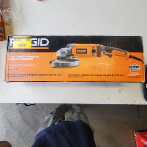 RIDGID 15 Amp 7 in. Twist Handle Angle Grinder – Heavy-Duty Cutting Power (Open Box) ridgid