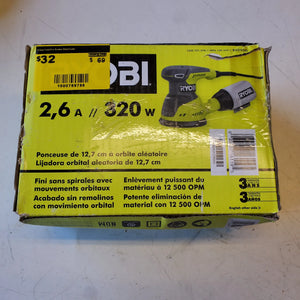 RYOBI 2.6 Amp Corded 5 in. Random Orbital Sander – Open Box, Barely Used ryobi