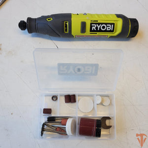 RYOBI USB Lithium Rotary Tool Kit with 2.0 Ah USB Lithium Battery and Charging Cable – Open Box, Barely Used RYOBI