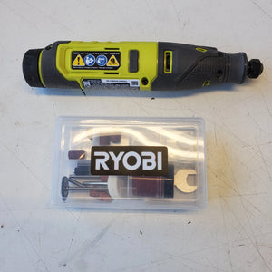 RYOBI USB Lithium Rotary Tool Kit with 2.0 Ah USB Lithium Battery and Charging Cable – Open Box, Barely Used RYOBI