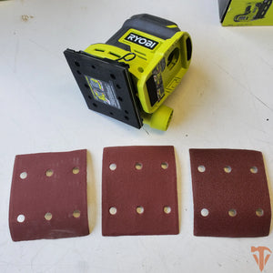 RYOBI ONE+ 18V Cordless 1/4 Sheet Sander – Smooth Finish Control (Tool Only, Open Box) RYOBI