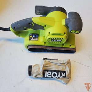 RYOBI 6 Amp Corded 3 in. x 18 in. Portable Belt Sander – Open Box, Barely Used RYOBI