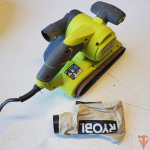 RYOBI 6 Amp Corded 3 in. x 18 in. Portable Belt Sander – Open Box, Barely Used RYOBI