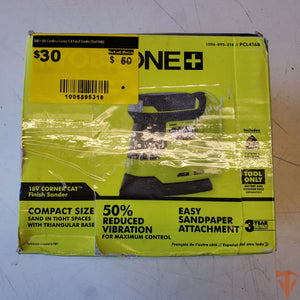 RYOBI ONE+ 18V Cordless Corner Cat Finish Sander – Precision Detail Sanding (Tool Only, Open Box) RYOBI