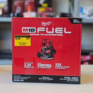 Milwaukee M18 FUEL 18V Brushless Cordless 1/2 in. Router – Tool Only – Open Box Milwaukee