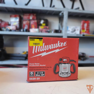 Milwaukee 3-1/2 Max HP Fixed-Base Production Router – Open Box, Barely Used Milwaukee