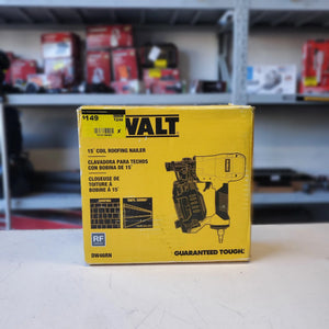DEWALT 15° Pneumatic Coil Roofing Nailer Open Box DEWALT
