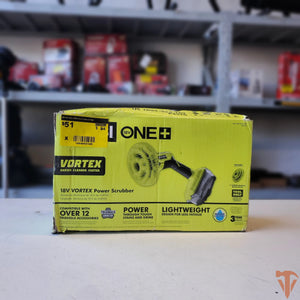 RYOBI ONE+ 18V Cordless VORTEX Power Scrubber – Tool Only – Open Box RYOBI