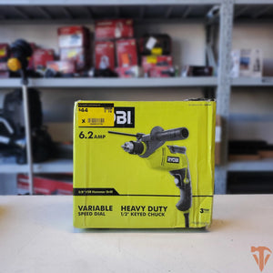 RYOBI 6.2 Amp Corded 5/8 in. Variable Speed Hammer Drill – Open Box, Barely Used RYOBI