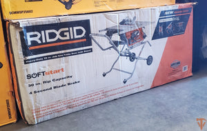 RIDGID 15 Amp 10 in. Portable Corded Pro Jobsite Table Saw with Stand – Open Box | SKU 1004372760 ridgid
