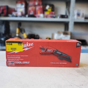 Milwaukee M12 12V Cordless Copper Tubing Cutter Tool Only Open Box Milwaukee