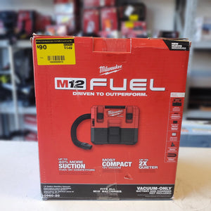 Milwaukee M12 FUEL 12V Cordless 1.6 Gal. Wet/Dry Vacuum (Vacuum Only) – Open Box | SKU 1005505612 Milwaukee