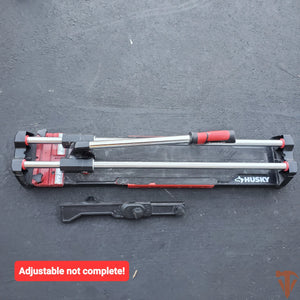Husky 24 in. Tile Cutter with Tungsten Carbide Blade and Adjustable Gauge Husky