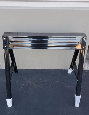 28.4 in. Steel Folding Sawhorse Open Box Husky