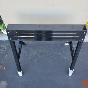 28.4 in. Steel Folding Sawhorse Open Box Husky
