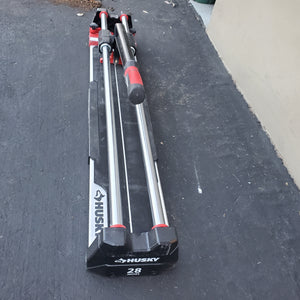 Husky 28 in. Tile Cutter with Tungsten Carbide Blade and Adjustable Gauge Open Box Husky