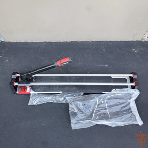 Husky 28 in. Tile Cutter with Tungsten Carbide Blade and Adjustable Gauge Open Box Husky