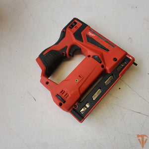 Milwaukee 12V crown stapler cordless 3/8 inch compact stapling tool