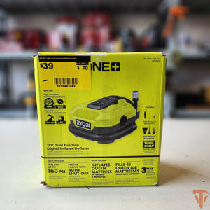 RYOBI ONE+ 18V Cordless Dual Function Inflator/Deflator(Tool Only) RYOBI