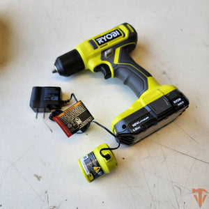 RYOBI ONE+ 18V Cordless 3/8 in. Drill/Driver Kit with 1.5 Ah Battery and 3-1/2 in. Diamond Grit Impact Drive Bits (3-Piece) RYOBI
