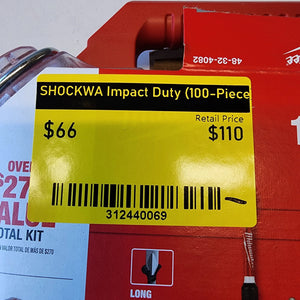 Milwaukee SHOCKWAVE Impact Duty Alloy Steel Screw Driver Bit Set with PACKOUT Case (100-Piece) Milwaukee