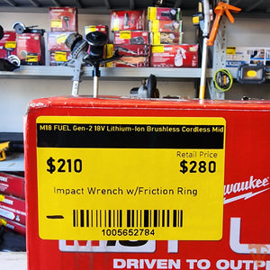 Milwaukee M18 FUEL Gen-2 1/2 in. Mid Torque Impact Wrench – Tool Only Milwaukee
