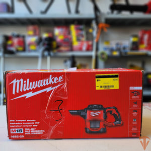 Milwaukee Bagless M18 18-Volt Lithium-Ion Cordless HEPA Compact Handheld Vacuum (Tool-Only) Milwaukee