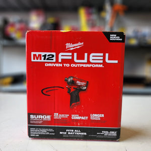 Milwaukee M12 FUEL SURGE 12V Lithium-Ion Brushless Cordless 1/4 in. Hex Impact Driver (Tool-Only) Milwaukee