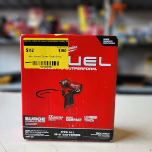 Milwaukee M12 FUEL SURGE 12V Lithium-Ion Brushless Cordless 1/4 in. Hex Impact Driver (Tool-Only) Milwaukee
