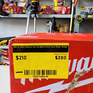 Milwaukee M12 12-Volt Lithium-Ion Cordless Rivet Tool (Tool-Only) Milwaukee