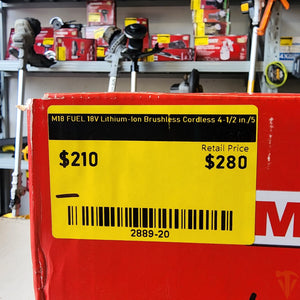 Milwaukee M18 FUEL 18V Lithium-Ion Brushless Cordless 4-1/2 in./5 in. Grinder with Variable Speed & Slide Switch (Tool-Only) Milwaukee