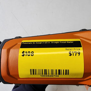 RIDGID Pneumatic 16-Gauge 2-1/2 in. Straight Finish Nailer with CLEAN DRIVE Technology ridgid