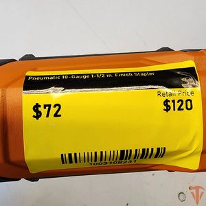 RIDGID Pneumatic 18-Gauge 1-1/2 in. Finish Stapler with Contractor's Bag ridgid