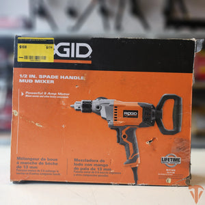 RIDGID 9 Amp Corded 1/2 in. Spade Handle Mud Mixer ridgid