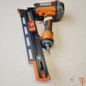 RIDGID Pneumatic 21-Degree 3-1/2 in. Round Head Framing Nailer ridgid