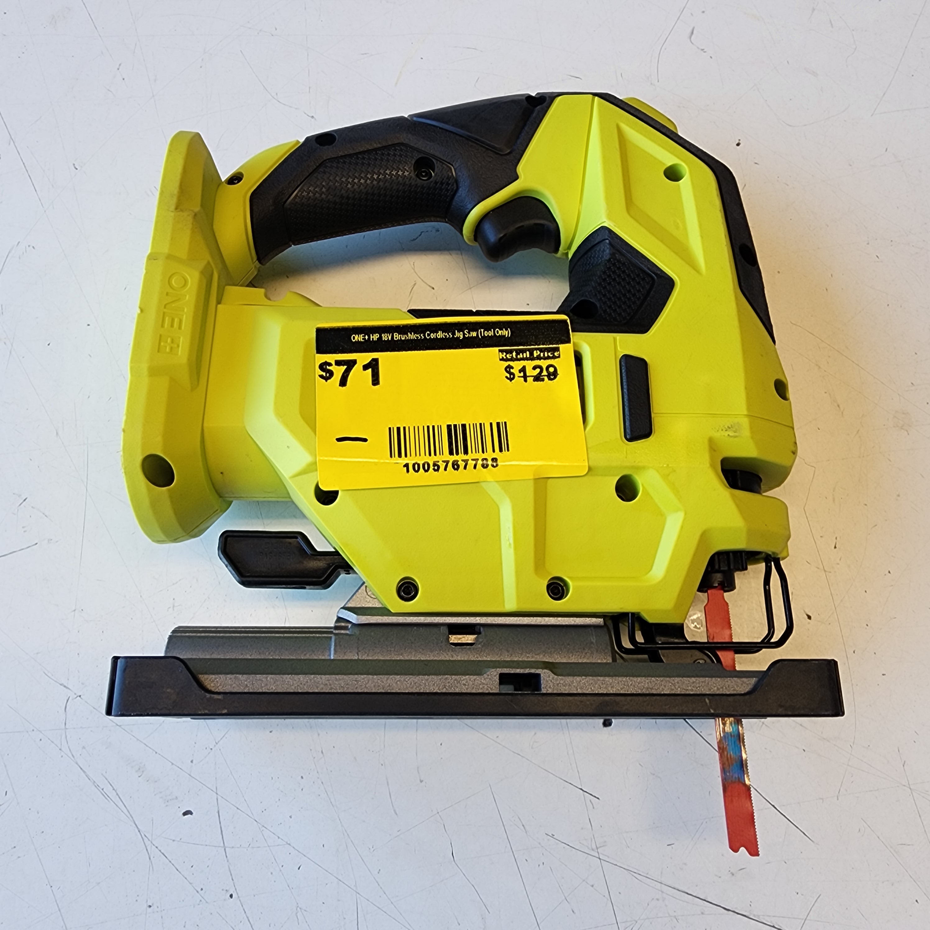 RYOBI ONE+ HP 18V Brushless Cordless Jig Saw (Tool Only)