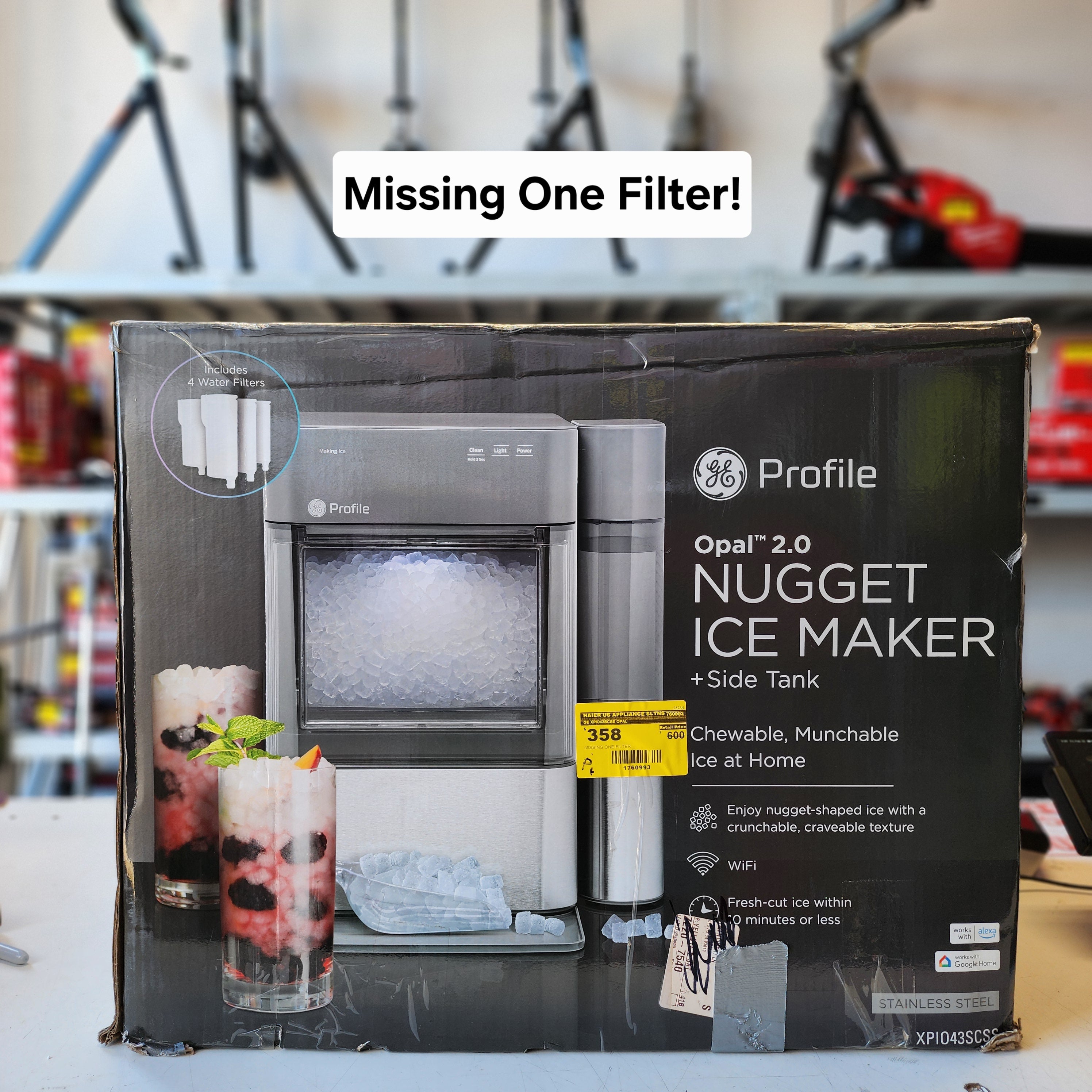 GE Profile Opal 2.0 Nugget Ice Maker (38 lbs/day) — Open Box