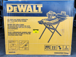DeWalt D36000S 10 in tile cutting saw for porcelain and ceramic tile