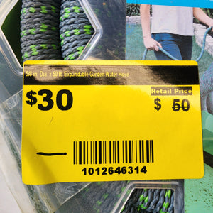 Hydrotech 5/8 in x 50 ft expandable hose for watering lawn and garden