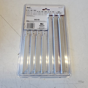 17 piece Milwaukee reciprocating saw blade assortment for metal cutting