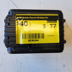 DCB204 DEWALT battery listing photo