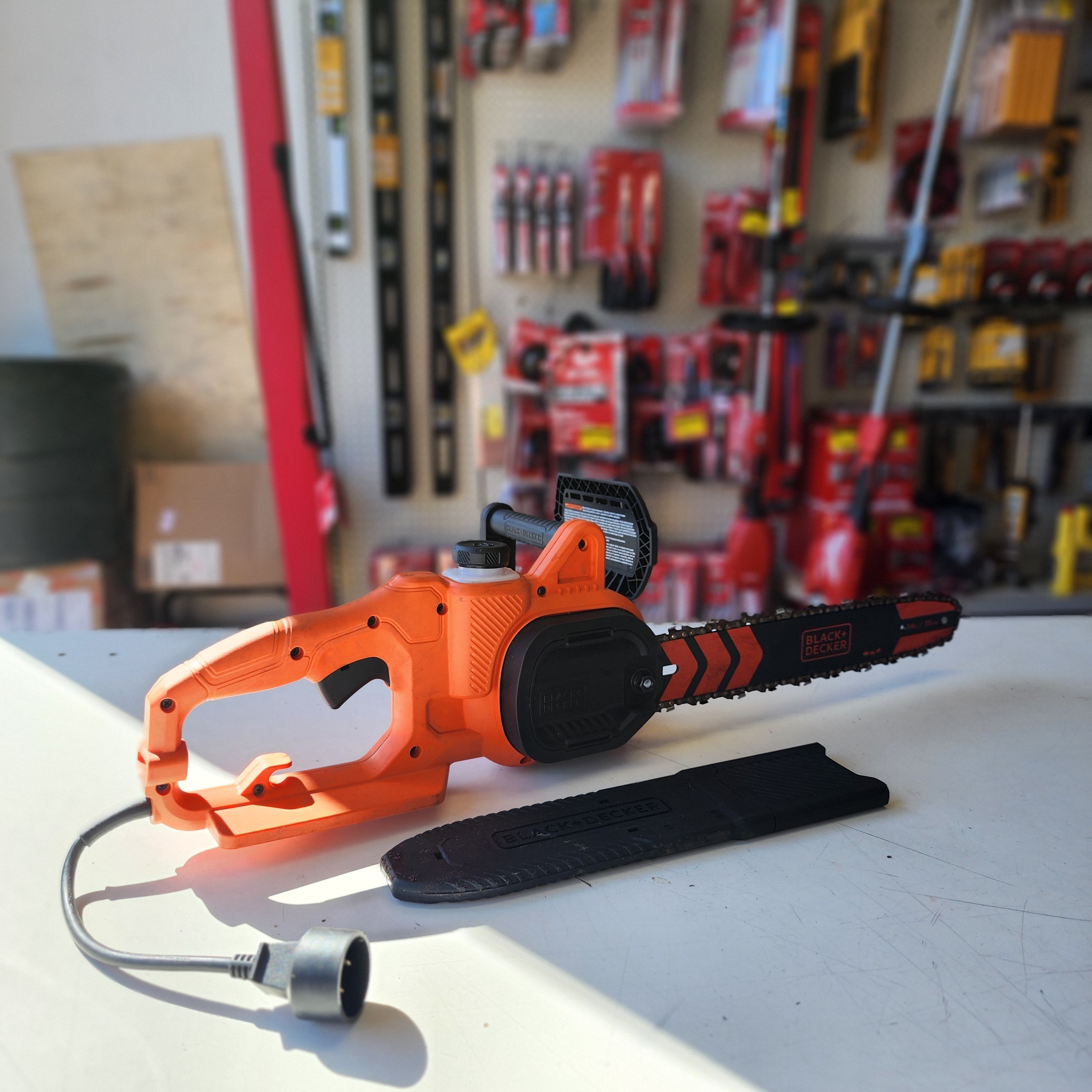BLACK+DECKER 14 in. 8 AMP Corded Electric Rear Handle Chainsaw with Automatic Oiler BLACK+DECKER